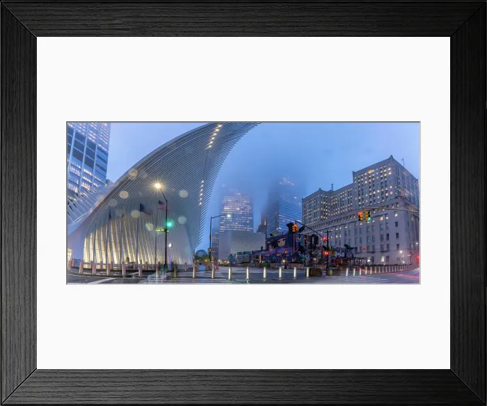 Framed Print : Exterior of the Oculus transportation hub at the World Trade Center, New York, USA Framed Print : Exterior of the Oculus transportation hub at the World Trade Center, New York, USA