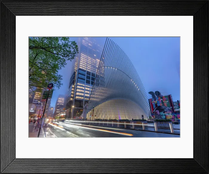 Framed Print : Exterior of the Oculus transportation hub at the World Trade Center, New York, USA Framed Print : Exterior of the Oculus transportation hub at the World Trade Center, New York, USA