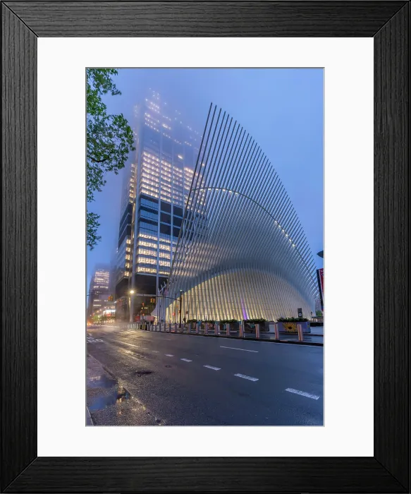 Framed Print : Exterior of the Oculus transportation hub at the World Trade Center, New York, USA