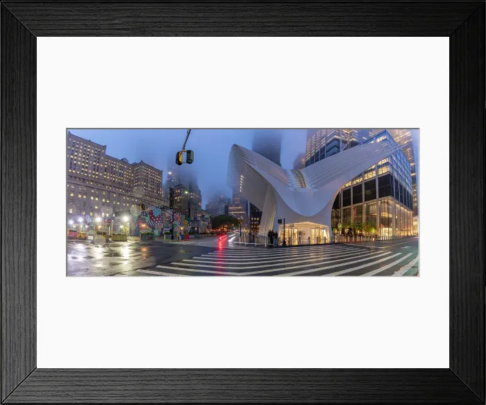 Framed Print : Exterior of the Oculus transportation hub at the World Trade Center, New York, USA Framed Print : Exterior of the Oculus transportation hub at the World Trade Center, New York, USA