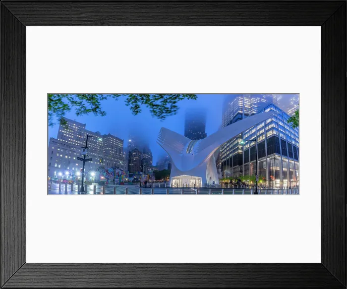 Framed Print : Exterior of the Oculus transportation hub at the World Trade Center, New York, USA Framed Print : Exterior of the Oculus transportation hub at the World Trade Center, New York, USA