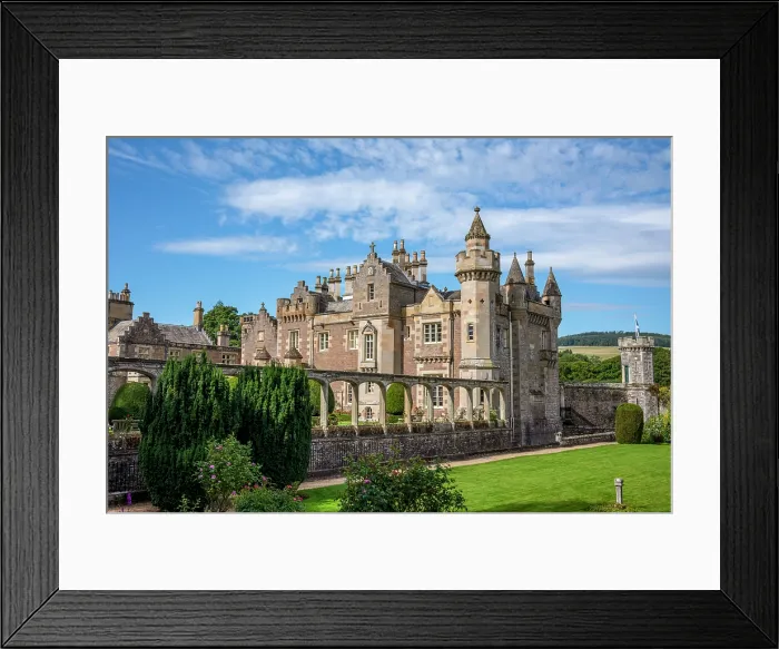 Framed Print : Abbotsford, the ornate home of the 19th century novelist Sir Walter Scott, Melrose, Scotland, United Kingdom