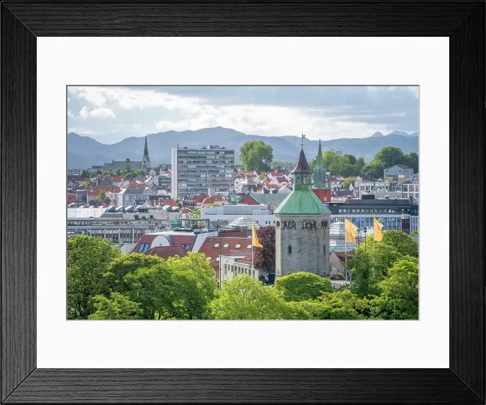 Framed Print : Aerial view of Valberget Utsiktspunkt and Stavanger skyline during daytime, Stavanger, Norway Framed Print : Aerial view of Valberget Utsiktspunkt and Stavanger skyline during daytime, Stavanger, Norway