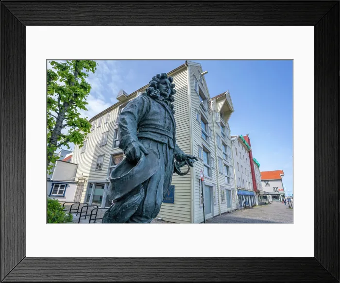 Framed Print : View of Cornelius Cruys sculpture during daytime, Stavanger, Norway Framed Print : View of Cornelius Cruys sculpture during daytime, Stavanger, Norway