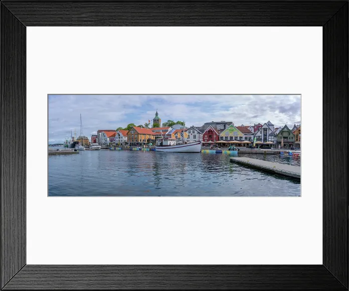 Framed Print : View of boats in harbour and Stavanger skyline during daytime, Stavanger, Norway Framed Print : View of boats in harbour and Stavanger skyline during daytime, Stavanger, Norway