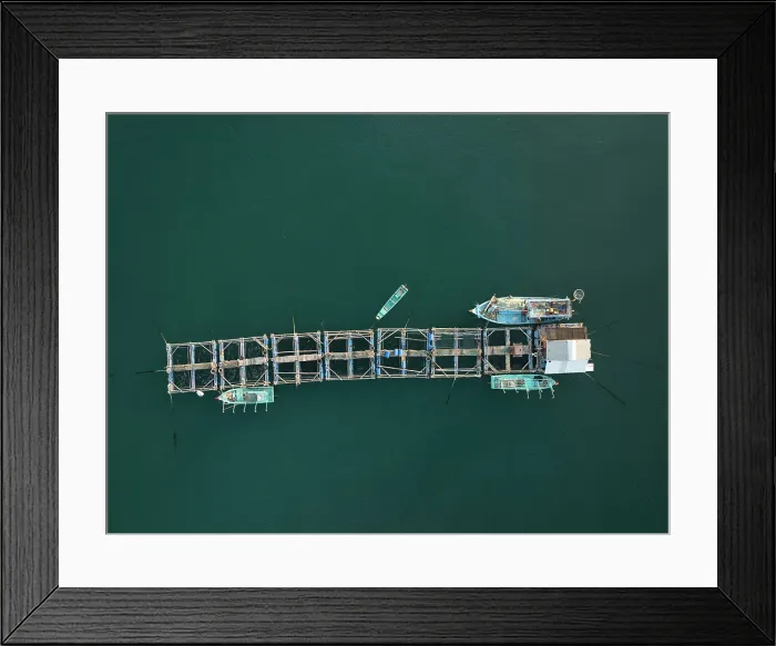 Framed Print : Aerial view of Fishing settlements Ganh Dau, Phu Quoc Island, Vietnam Framed Print : Aerial view of Fishing settlements Ganh Dau, Phu Quoc Island, Vietnam