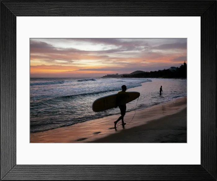 Framed Print : Sunset at Bai da Ong Dia Beach, Mui Ne, Binh Thuan Province, Vietnam