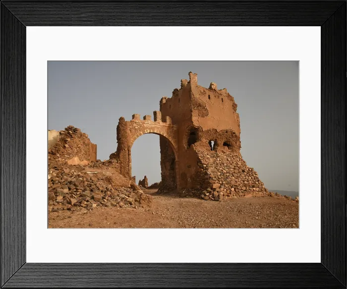 Framed Print : Ruins of Tidli Fort in Mirleft, Morocco