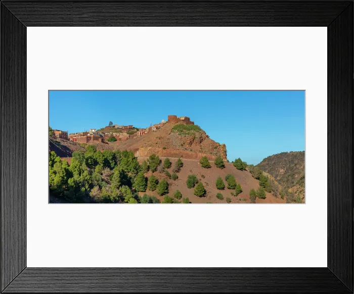 Framed Print : Hilltop Village, Atlas Mountains, Morocco, North Africa, Africa Framed Print : Hilltop Village, Atlas Mountains, Morocco, North Africa, Africa