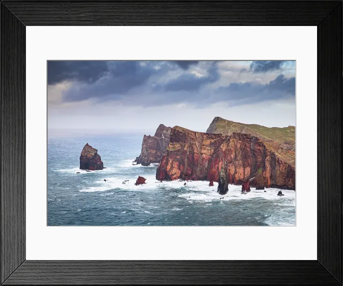 Framed Print : dramatic coastline with rocks of Madeira, Portugal Framed Print : dramatic coastline with rocks of Madeira, Portugal