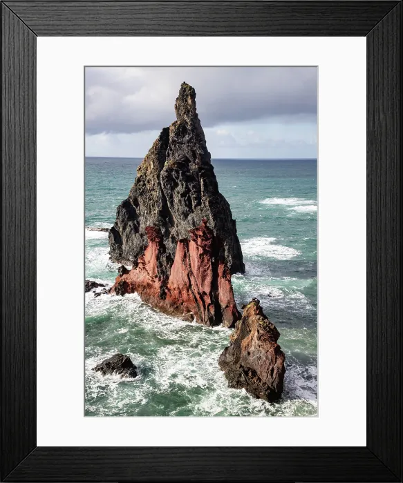 Framed Print : dramatic coastline with rocks of Madeira, Portugal Framed Print : dramatic coastline with rocks of Madeira, Portugal