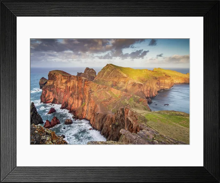 Framed Print : dramatic coastline with rocks of Madeira, Portugal Framed Print : dramatic coastline with rocks of Madeira, Portugal