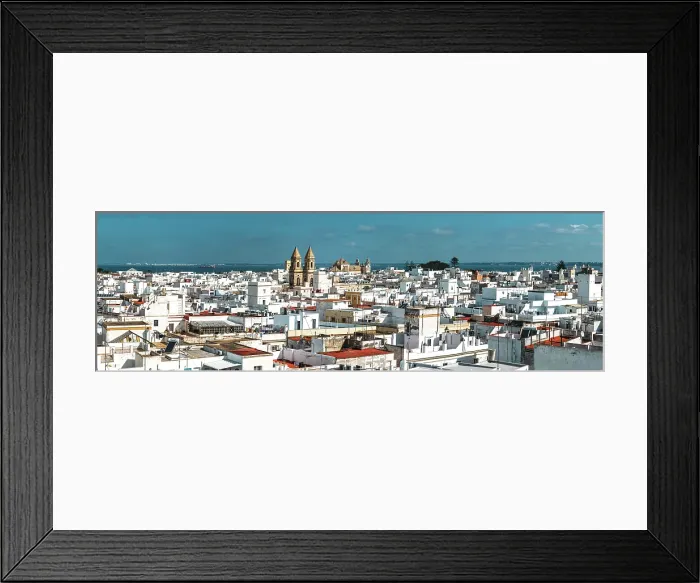 Framed Print : Aerial panoramic view of Cadiz, Spain Framed Print : Aerial panoramic view of Cadiz, Spain