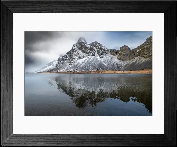 Framed Print : Mount Eystrahorn in winter, Krossanesfjall Mountains, Iceland Framed Print : Mount Eystrahorn in winter, Krossanesfjall Mountains, Iceland