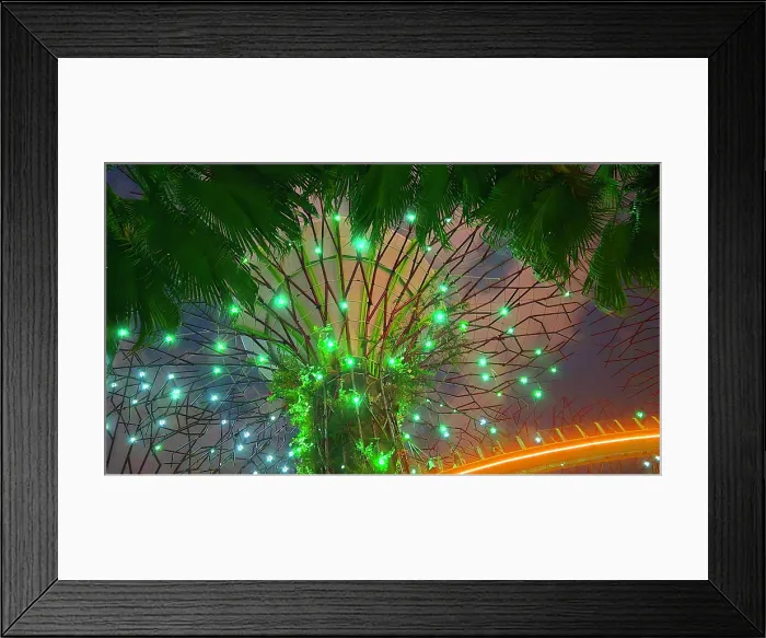 Framed Print : Gardens By The Bay light show, Singapore Framed Print : Gardens By The Bay light show, Singapore