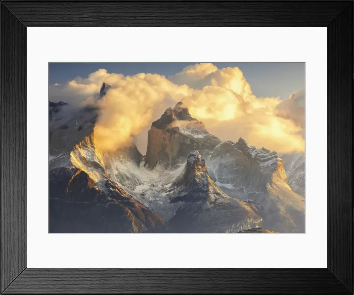 Framed Print : Cuernos del Paine during sunrise, Torres del Paine NP, Ultima Esperanza, Region de Magallanes y de la Antartica Chilena, Patagonia, Chile Framed Print : Cuernos del Paine during sunrise, Torres del Paine NP, Ultima Esperanza, Region de Magallanes y de la Antartica Chilena, Patagonia, Chile