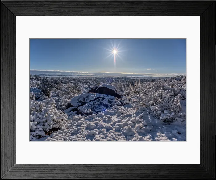 Framed Print : Snow covered landscape, Chino Valley, Arizona, USA Framed Print : Snow covered landscape, Chino Valley, Arizona, USA