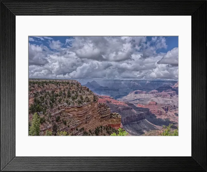 Framed Print : A rain storm over the North Rim of Grand Canyon National Park, Arizona, USA Framed Print : A rain storm over the North Rim of Grand Canyon National Park, Arizona, USA