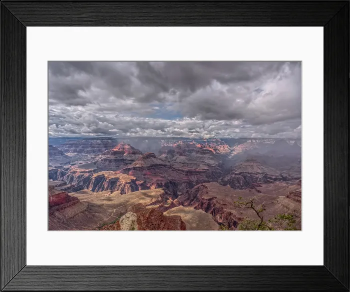 Framed Print : Rainy skies over the North Rim of Grand Canyon National Park, Arizona, USA Framed Print : Rainy skies over the North Rim of Grand Canyon National Park, Arizona, USA