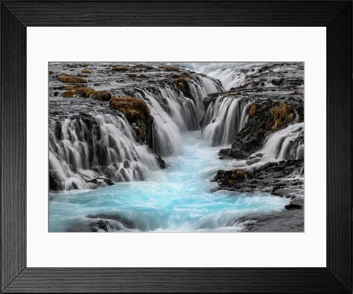 Framed Print : The Blue Waters of Bruarfoss Waterfall, Bruarfoss, near Laugarvatn, Southwest Iceland Framed Print : The Blue Waters of Bruarfoss Waterfall, Bruarfoss, near Laugarvatn, Southwest Iceland