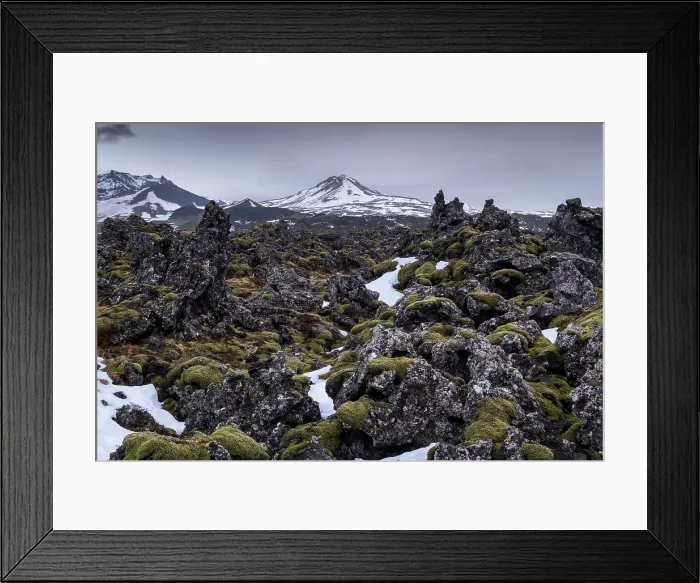 Framed Print : Bjarnarhofn Lava Field, Snaefellsnes Peninsula, Iceland Framed Print : Bjarnarhofn Lava Field, Snaefellsnes Peninsula, Iceland
