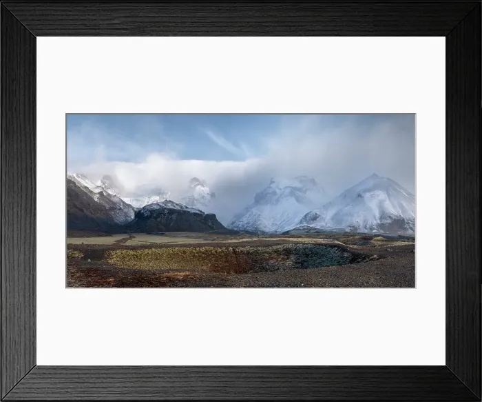 Framed Print : Haalda Natural Monument and Kettle Hole, Vatnajokull National Park, Iceland Framed Print : Haalda Natural Monument and Kettle Hole, Vatnajokull National Park, Iceland
