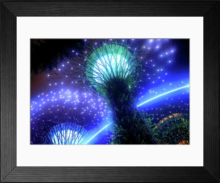 Framed Print : Lightshow, The Gardens by the Bay, Singapore Framed Print : Lightshow, The Gardens by the Bay, Singapore