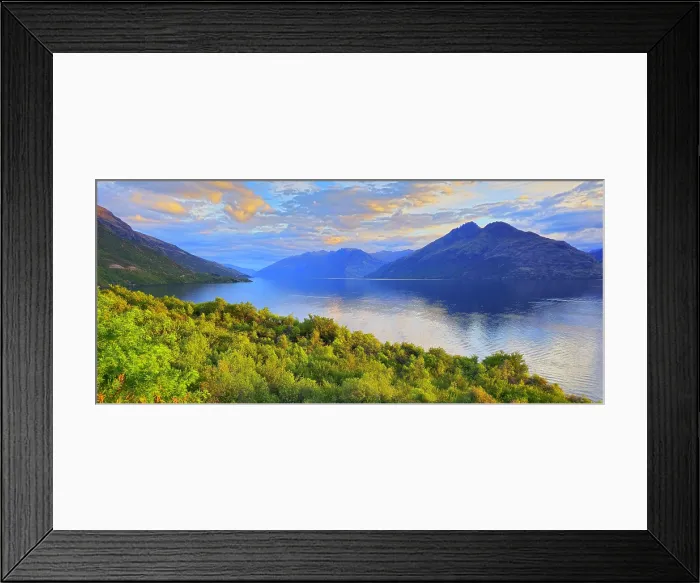 Framed Print : Autumn evening, Lake Wakatipu, near Queenstown, South Island, New Zealand Framed Print : Autumn evening, Lake Wakatipu, near Queenstown, South Island, New Zealand