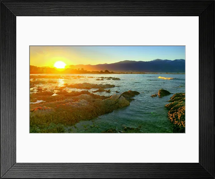 Framed Print : Sunset, Tasman Bay near Nelson, South Island, New Zealand Framed Print : Sunset, Tasman Bay near Nelson, South Island, New Zealand