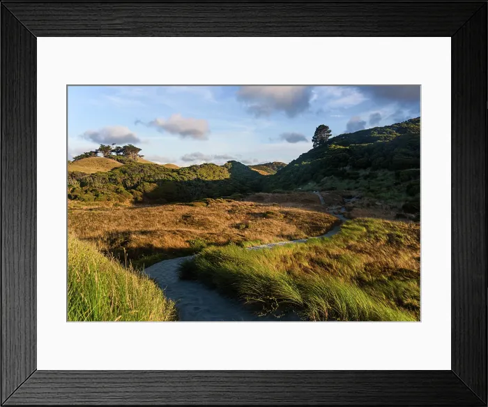 Framed Print : Golden Hills and Shadowed Valleys in Remote New Zealand Farmland at Sunset Framed Print : Golden Hills and Shadowed Valleys in Remote New Zealand Farmland at Sunset
