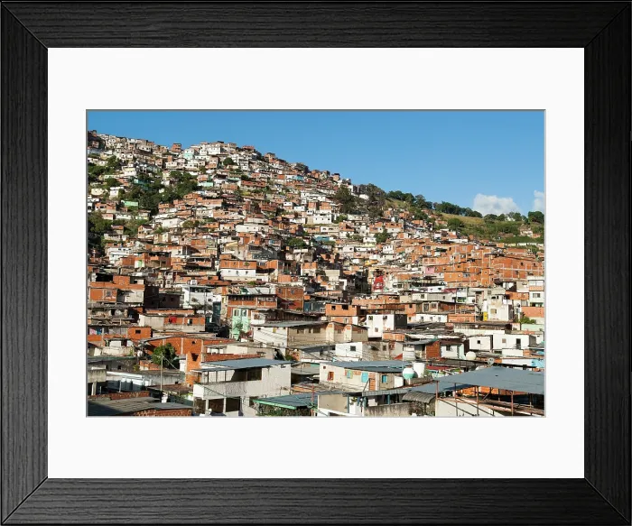 Framed Print : Shanty town (barrios), Caracas, Bolivarian Republic of Venezuela, South America Framed Print : Shanty town (barrios), Caracas, Bolivarian Republic of Venezuela, South America