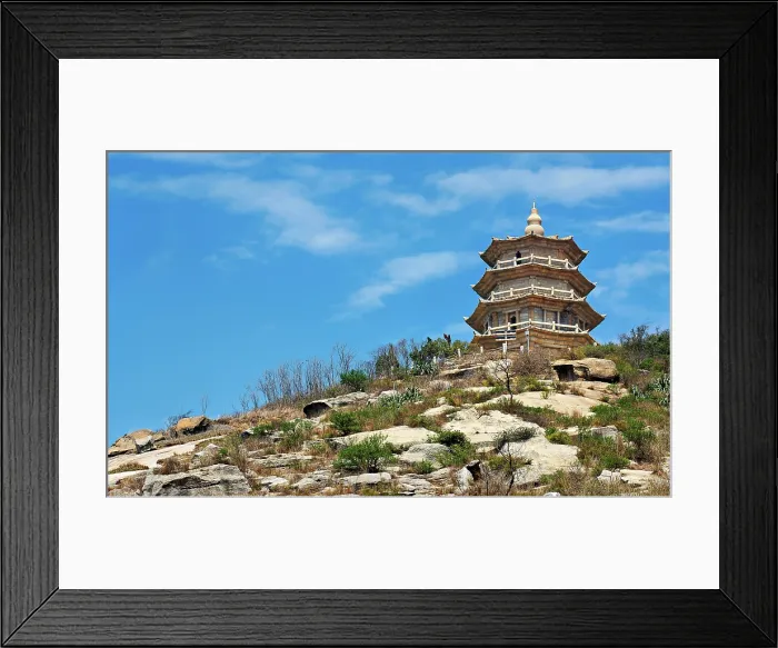 Framed Print : Wanshou Pagoda at Baogai Shan, Shishi City, Fujian, China Framed Print : Wanshou Pagoda at Baogai Shan, Shishi City, Fujian, China