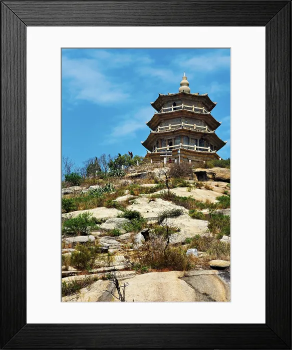 Framed Print : Wanshou Pagoda at Baogai Shan, Shishi City, Fujian, China Framed Print : Wanshou Pagoda at Baogai Shan, Shishi City, Fujian, China