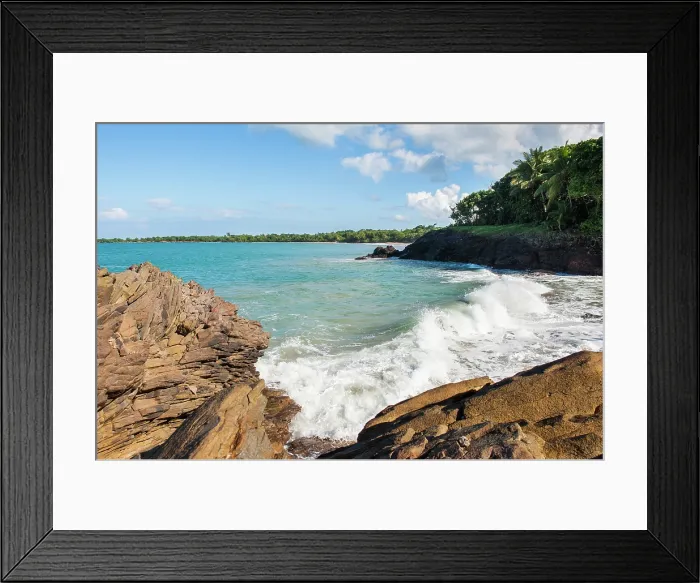 Framed Print : Cove of Clugny, between Deshaies and Sainte-Rose, Basse-Terre, Guadeloupe Framed Print : Cove of Clugny, between Deshaies and Sainte-Rose, Basse-Terre, Guadeloupe