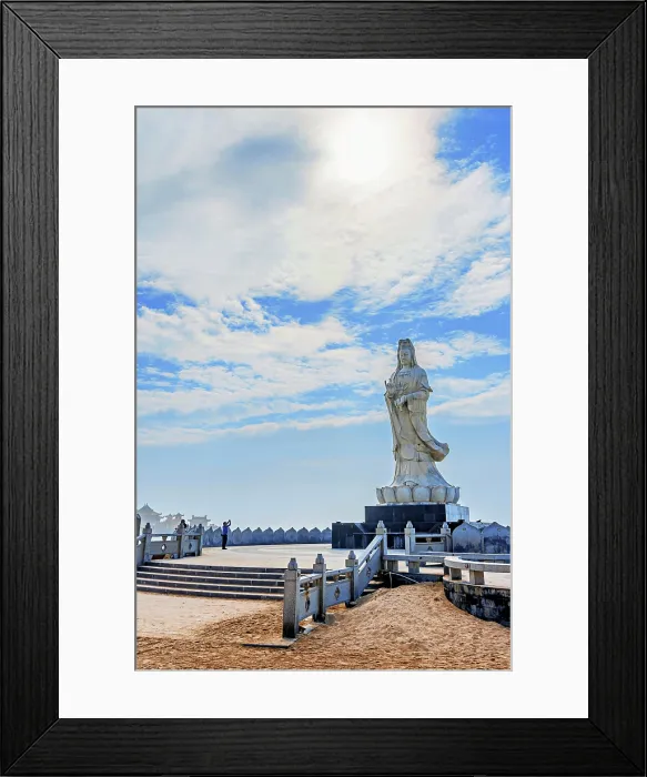 Framed Print : Majestic statue of Guanyin (Goddess of Mercy), Shishi City, Fujian, China Framed Print : Majestic statue of Guanyin (Goddess of Mercy), Shishi City, Fujian, China