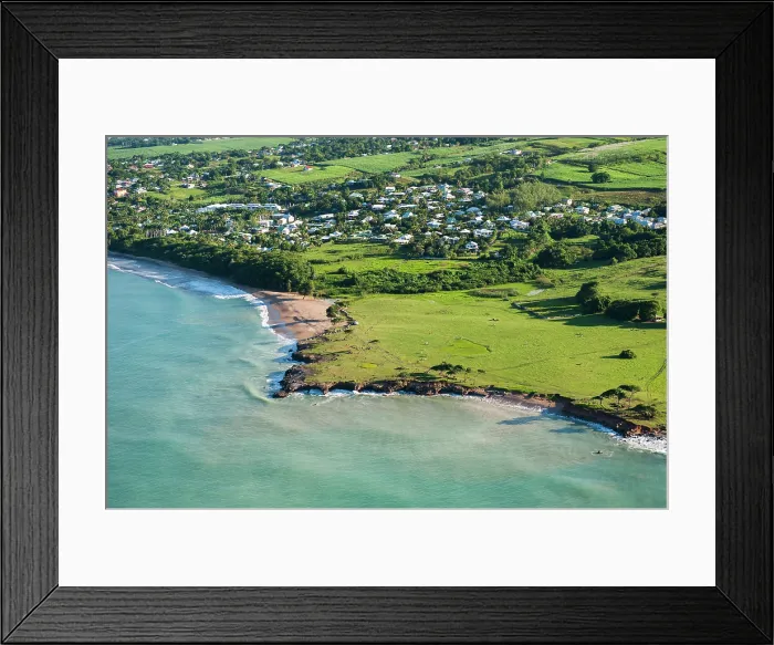 Framed Print : Aerial view of Pointe Allegre (the northest headland of Basse-Terre), Grand Cul-de-sac Marin, Sainte-Rose, Basse-Terre, Guadeloupe Framed Print : Aerial view of Pointe Allegre (the northest headland of Basse-Terre), Grand Cul-de-sac Marin, Sainte-Rose, Basse-Terre, Guadeloupe