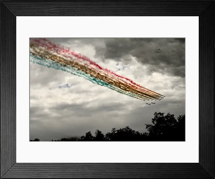 Framed Print : Smoke trail from Red Arrows Framed Print : Smoke trail from Red Arrows