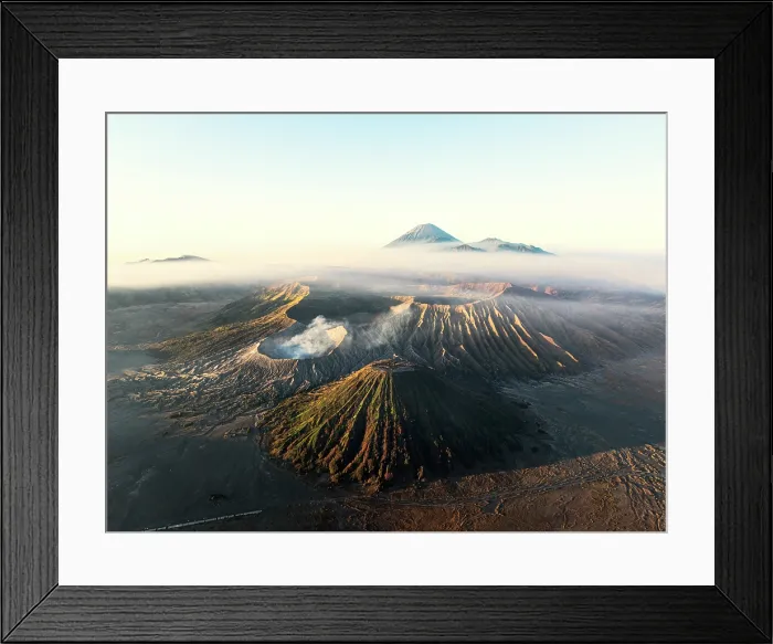 Framed Print : Volcanoes at sunrise, Bromo Tengger Semeru National Park, East Java, Indonesia Framed Print : Volcanoes at sunrise, Bromo Tengger Semeru National Park, East Java, Indonesia