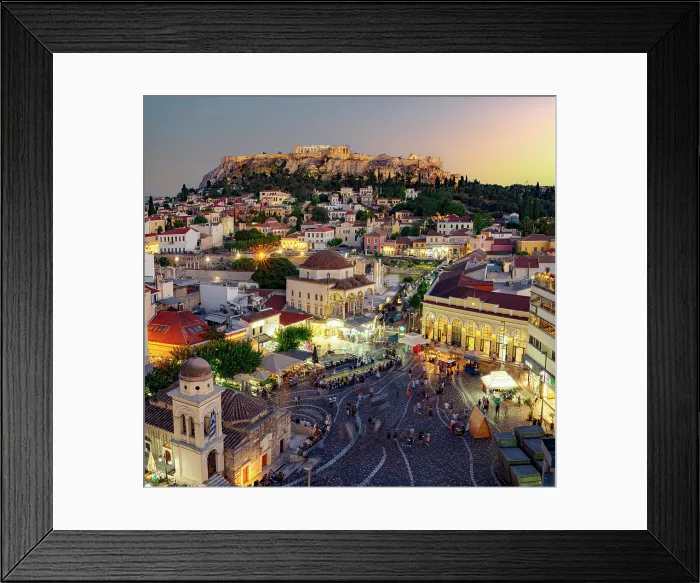 Framed Print : Monastiraki Square and Acropolis, Athens, Greece Framed Print : Monastiraki Square and Acropolis, Athens, Greece
