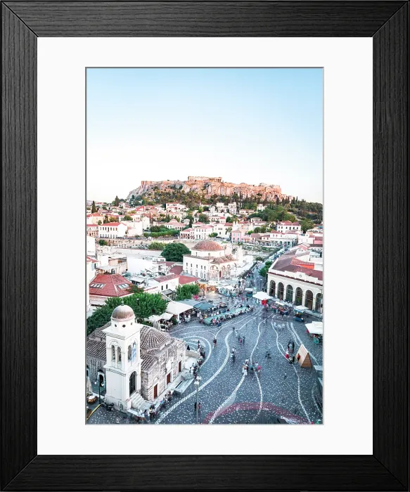 Framed Print : Monastiraki Square and Acropolis Athens, Greece Framed Print : Monastiraki Square and Acropolis Athens, Greece