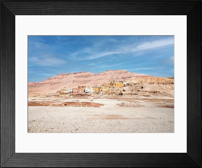 Framed Print : Ancient village of La Gurna, Luxor, West Bank, Egypt Framed Print : Ancient village of La Gurna, Luxor, West Bank, Egypt
