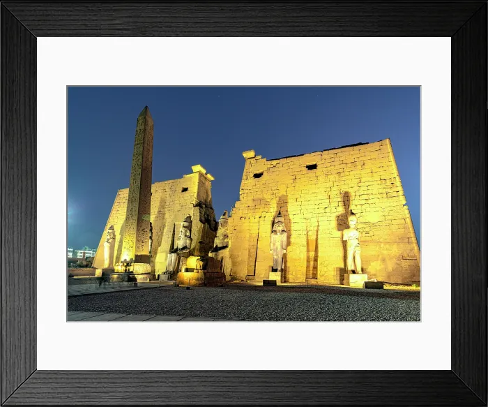 Framed Print : Luxor Temple at dusk, Nile Valley, Upper Egypt Framed Print : Luxor Temple at dusk, Nile Valley, Upper Egypt