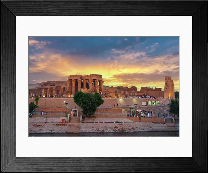Framed Print : Temple of Kom Ombo, Aswan, Nile River, Egypt Framed Print : Temple of Kom Ombo, Aswan, Nile River, Egypt