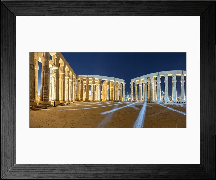 Framed Print : Luxor Temple at dusk, Luxor, Nile Valley, Upper Egypt Framed Print : Luxor Temple at dusk, Luxor, Nile Valley, Upper Egypt