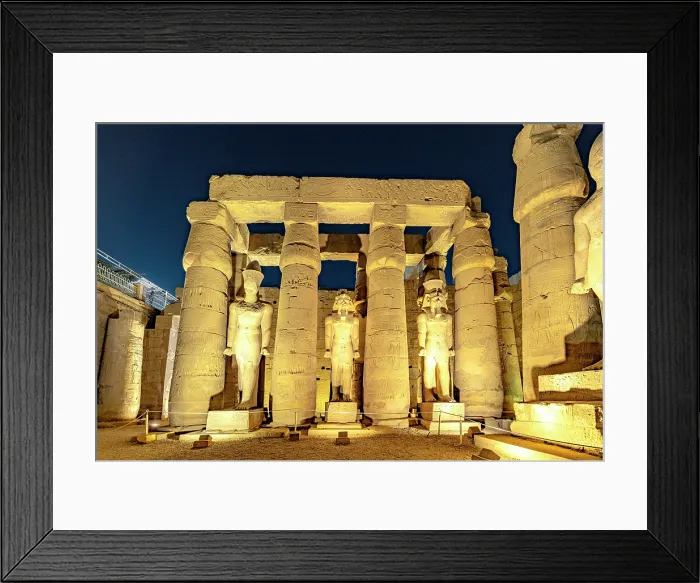 Framed Print : Luxor Temple columns and statues, Luxor, Nile Valley, Upper Egypt Framed Print : Luxor Temple columns and statues, Luxor, Nile Valley, Upper Egypt