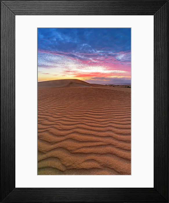 Framed Print : Shaped sand dunes at dawn, Corralejo Natural Park, Fuerteventura, Canary Islands, Spain Framed Print : Shaped sand dunes at dawn, Corralejo Natural Park, Fuerteventura, Canary Islands, Spain