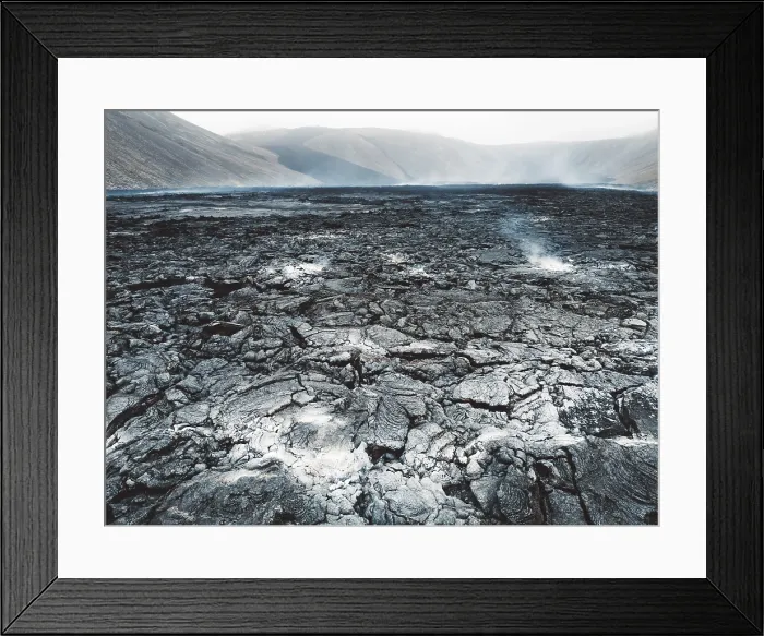 Framed Print : Geldingadalir active Volcano, errupting in 2021, Fagradalsfjall and 2022 -Meradalir. Still hot lava rocks, steam comping up from the grounds Framed Print : Geldingadalir active Volcano, errupting in 2021, Fagradalsfjall and 2022 -Meradalir. Still hot lava rocks, steam comping up from the grounds