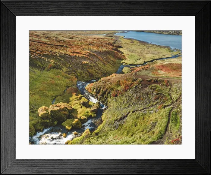 Framed Print : Beautiful autumn scenery. Colorful morning view of popular tourast destination in Iceland. Stunning autumn sunrise on Snaefellsnes peninsula, Iceland, Europe