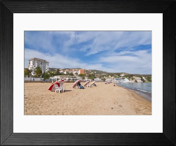 Framed Print : Beach of Rizi Amour, Annaba, Eastern Algeria, North Africa, Africa Framed Print : Beach of Rizi Amour, Annaba, Eastern Algeria, North Africa, Africa