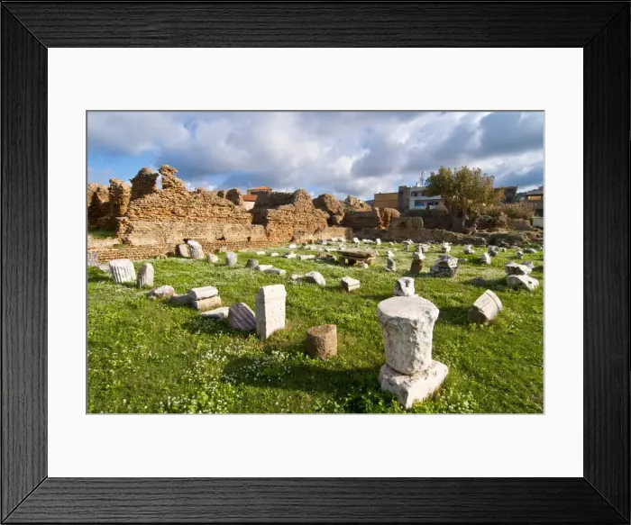 Framed Print : Old ruined pillars, in the hammam Seghir, Cherchell, Algeria, North Africa, Africa Framed Print : Old ruined pillars, in the hammam Seghir, Cherchell, Algeria, North Africa, Africa